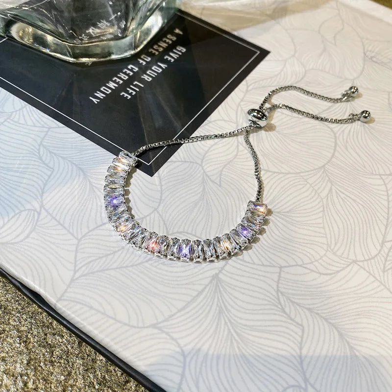 Rhinestone Square Bracelet