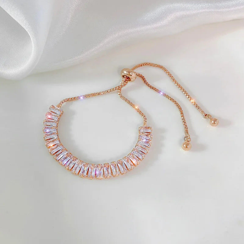 Rhinestone Square Bracelet