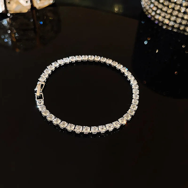 Rhinestone Square Bracelet