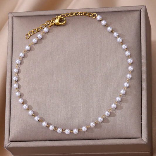 Pearl Anklet Bracelet