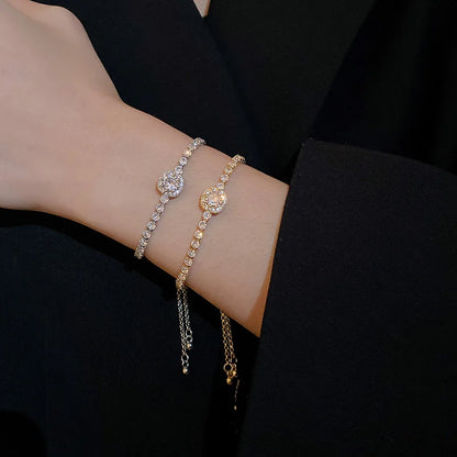 Rhinestone Square Bracelet