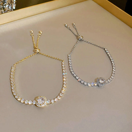 Rhinestone Square Bracelet