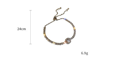 Rhinestone Square Bracelet