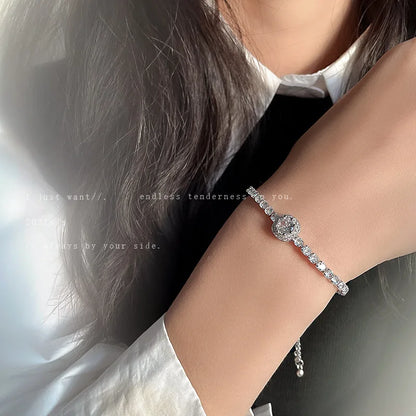 Rhinestone Square Bracelet