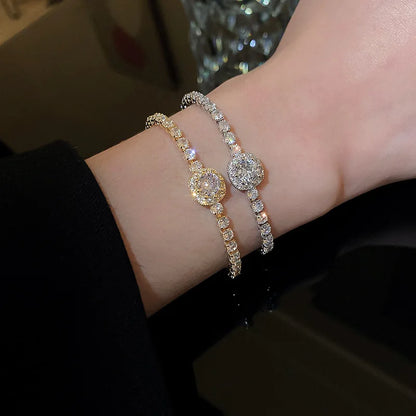 Rhinestone Square Bracelet