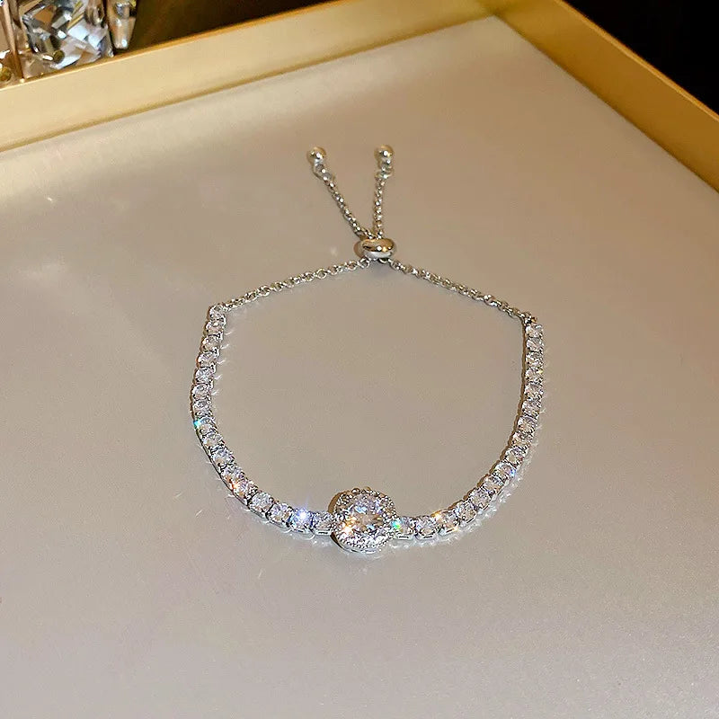 Rhinestone Square Bracelet