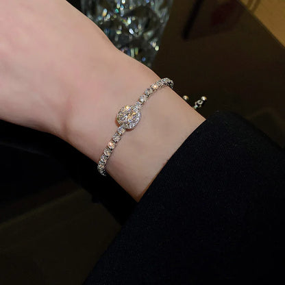 Rhinestone Square Bracelet