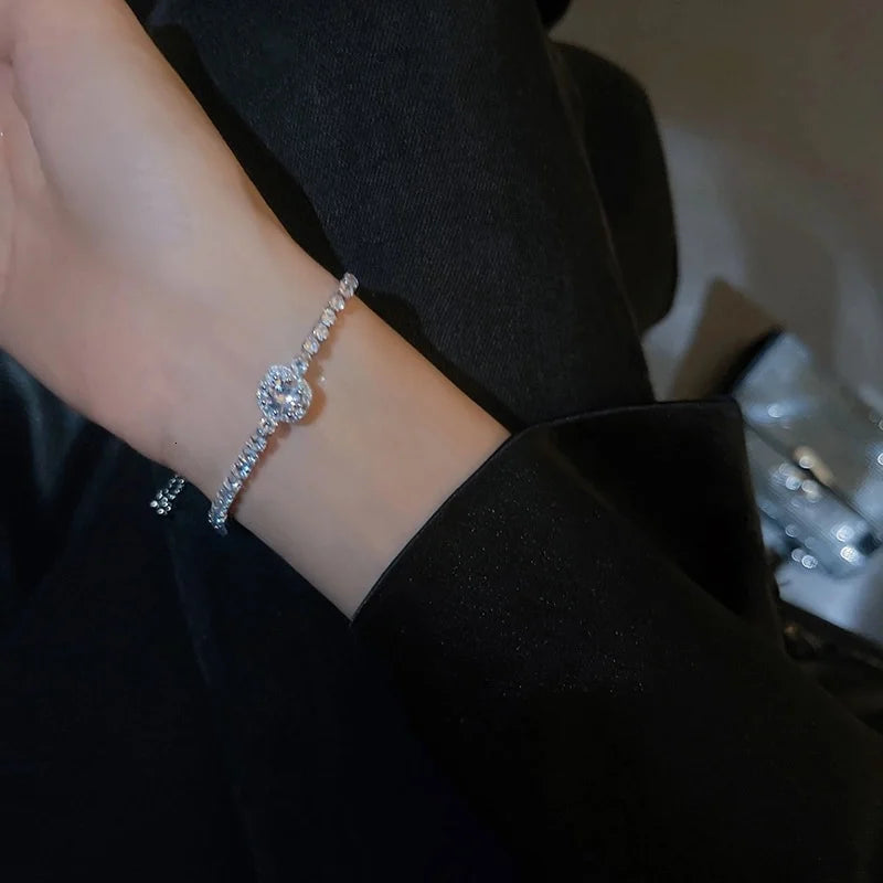 Rhinestone Square Bracelet