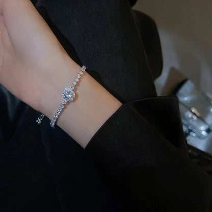 Rhinestone Square Bracelet