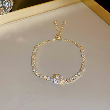Rhinestone Square Bracelet