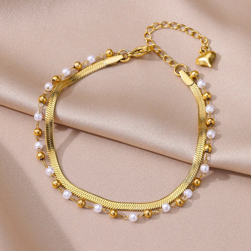 Pearl Anklet Bracelet