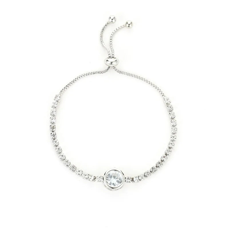 Rhinestone Square Bracelet