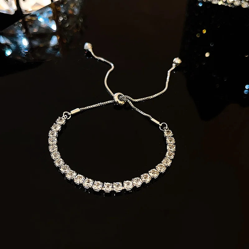 Rhinestone Square Bracelet