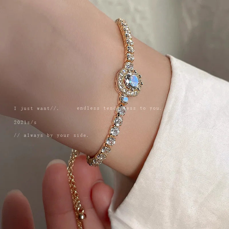 Rhinestone Square Bracelet